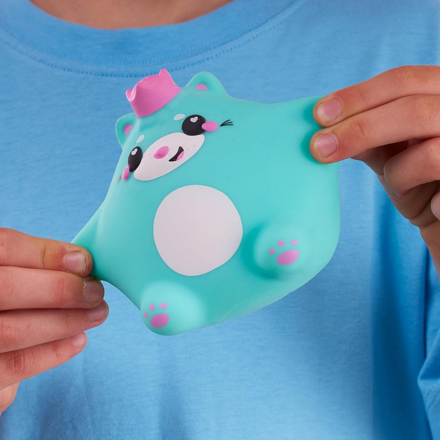 Smooshzees Cutezees Esme, Green Kitty, Collectable Characters, Supersoft, Cuddly and Squishy!