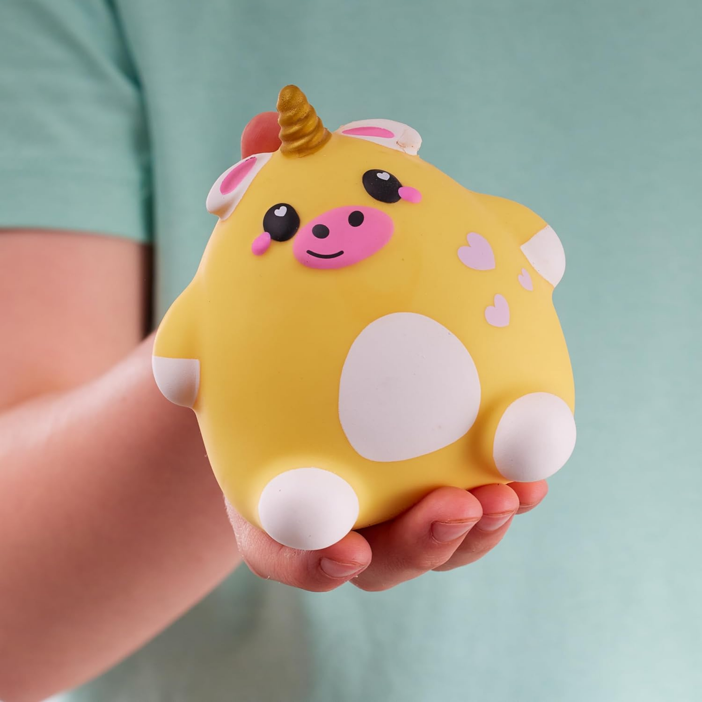 Smooshzees Cutezees Buttercup, Yellow Unicow, Collectable Characters, Supersoft, Cuddly and Squishy!