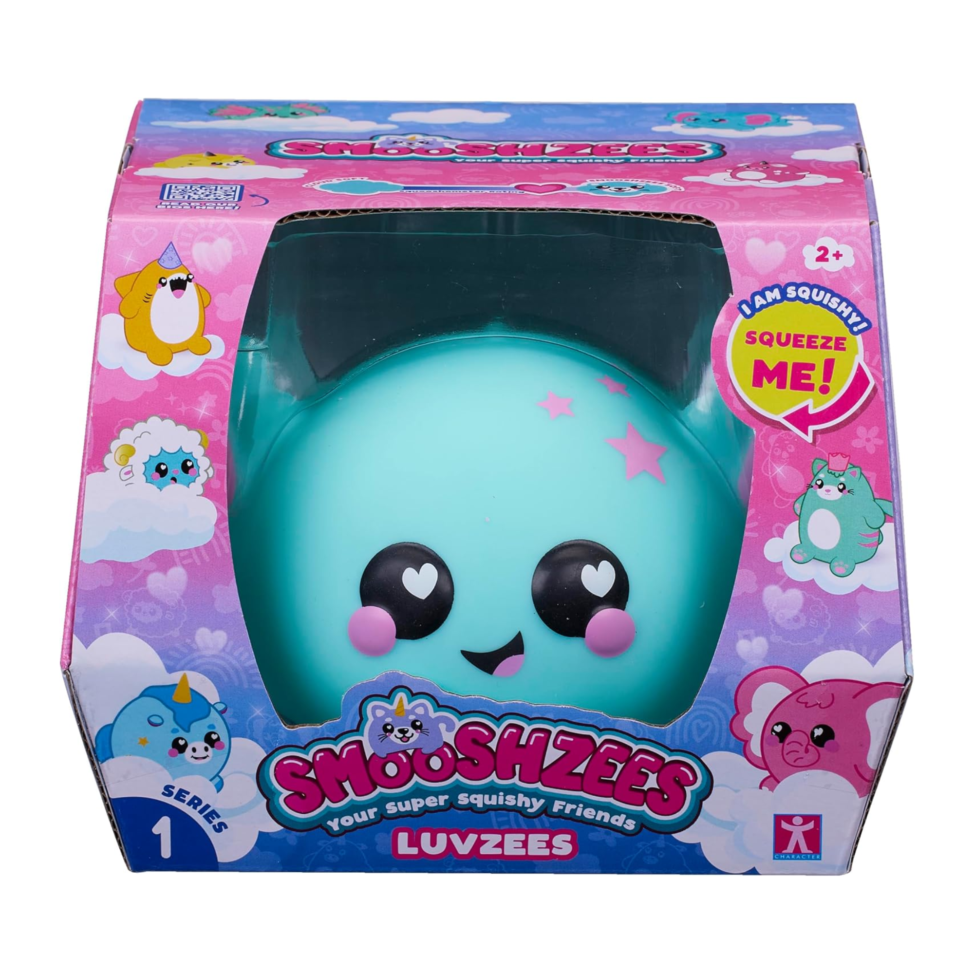 Smooshzees Luvzees, Noodle, Green Axolotl, Collectable Characters, Supersoft, Cuddly and Squishy!