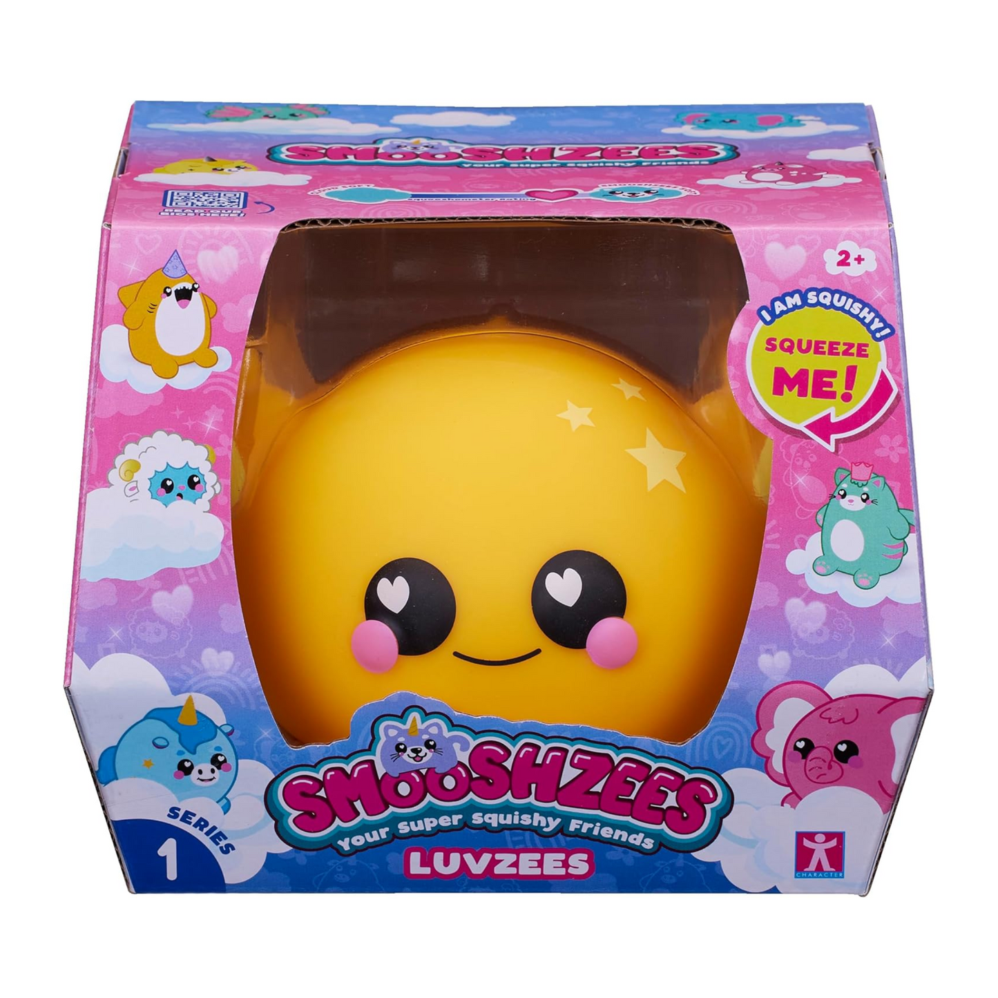 Smooshzees Luvzees, Sonny, Yellow Axolotl, Collectable Characters, Supersoft, Cuddly and Squishy!