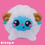 Smooshzees Luvzees, Bleepo, White Sheep, Collectable Characters, Supersoft, Cuddly and Squishy!