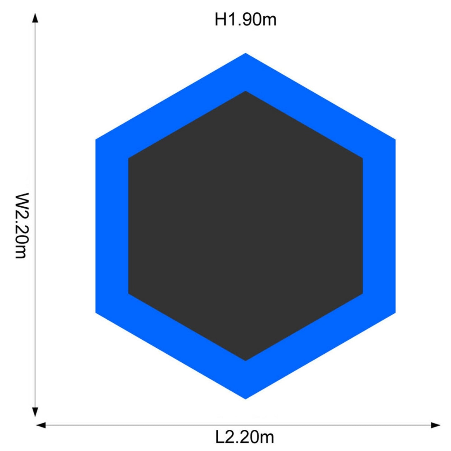 Plum 7ft Junior Jumper Trampoline with Enclosure, Safety Net and Foam Pad Protection, Stable Recreational Outdoor Toy with UV, Rust + Weather Protection, Suitable for Kids 3 Years and Above, Blue