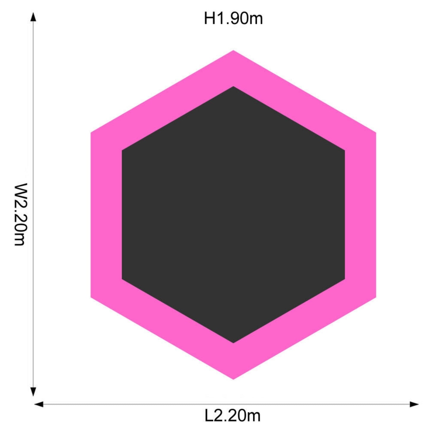 Plum 7ft Junior Jumper Trampoline with Enclosure, Safety Net and Foam Pad Protection, Stable Recreational Outdoor Toy with UV, Rust + Weather Protection, Suitable for Kids 3 Years and Above, Pink