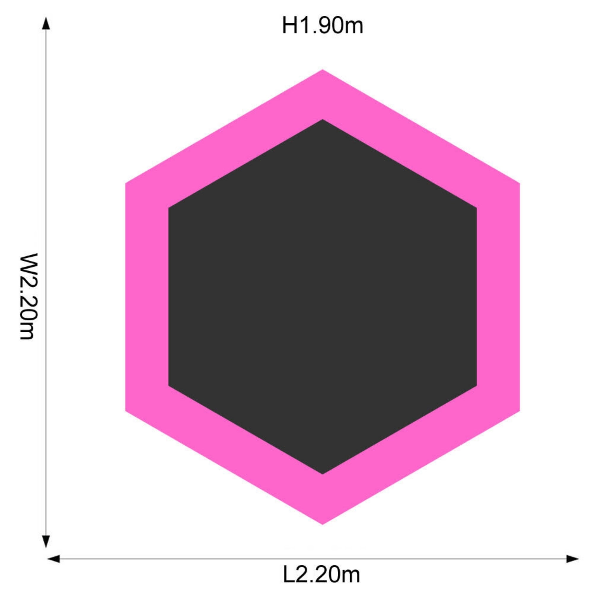 Plum 7ft Junior Jumper Trampoline with Enclosure, Safety Net and Foam Pad Protection, Stable Recreational Outdoor Toy with UV, Rust + Weather Protection, Suitable for Kids 3 Years and Above, Pink