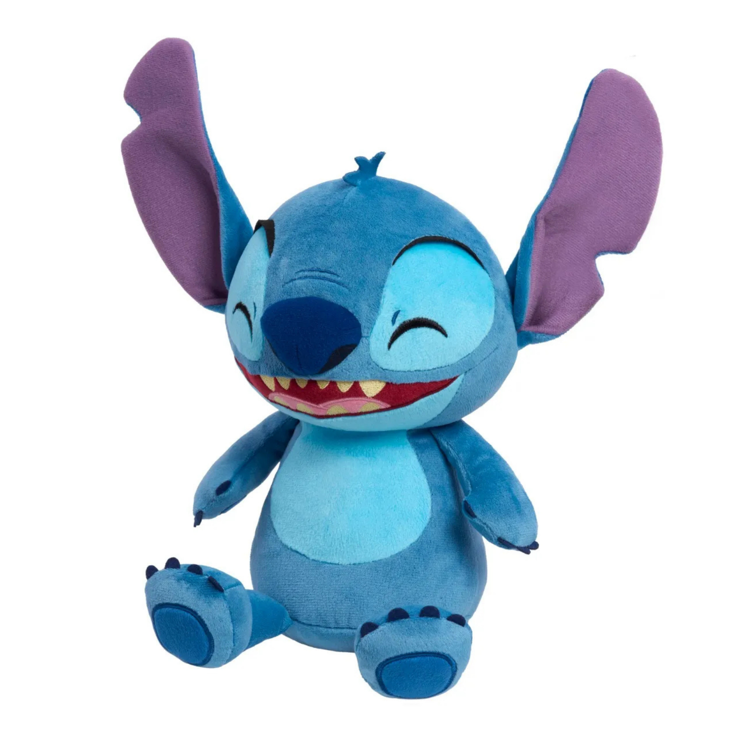 Disney Lilo & Stitch 11" Inch (28 cm) Crack Me Up Stitch Plush with Sound and Motion, Soft & Cuddly Huggable Stuffed Toy, Officially Licensed Kids Toys By Just Play, for Boys and Girls, Aged 3 Years+