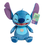 Disney Lilo & Stitch 11" Inch (28 cm) Crack Me Up Stitch Plush with Sound and Motion, Soft & Cuddly Huggable Stuffed Toy, Officially Licensed Kids Toys By Just Play, for Boys and Girls, Aged 3 Years+
