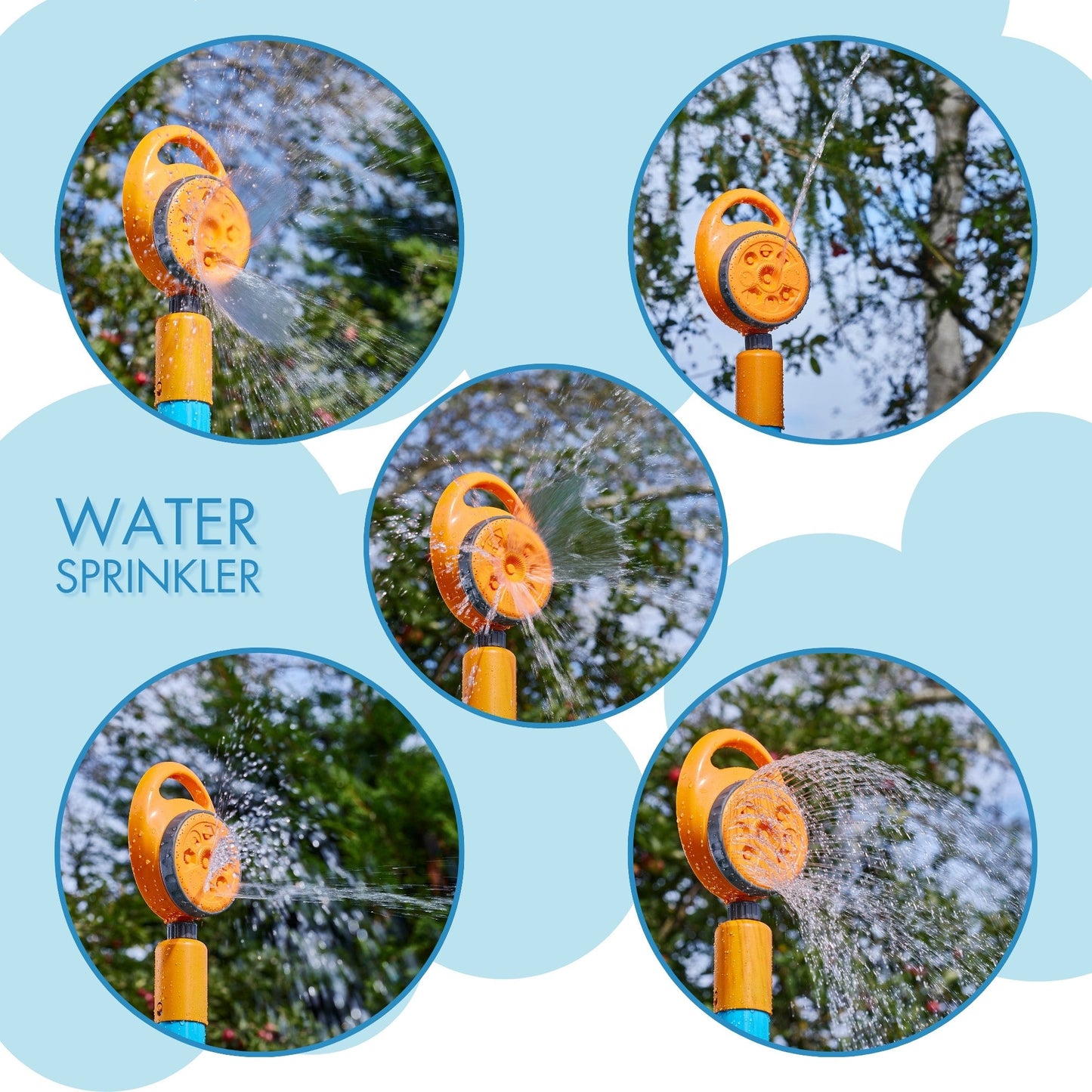 Plum Water Park Shower Tower, Summer Outdoor Water Play Backyard Toy with 6ft Water Slide, 3m Chute, Bubble Blower, Colour Revealing Wall and Water Sprinkler Accessories, for Children 3 Years +