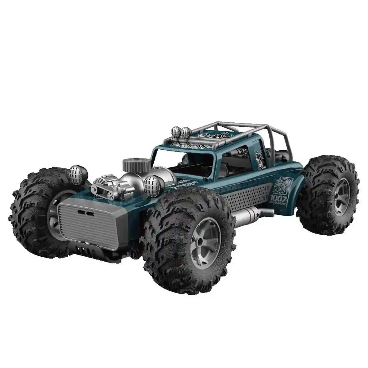 CRAZON Smoking Punk Vintage R/C Car – 1:10 Scale, 2.4G High-Speed Spray Drift Car with Lights, 25m Remote Distance, 3Yrs+