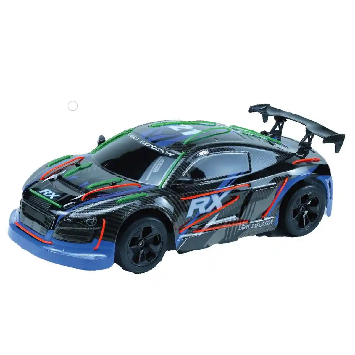 CRAZON 1:10 Racing Car with GL Wire Cool Lights – 2.4G Remote Control, 15km/h Speed, 25m Range, Ages 3+