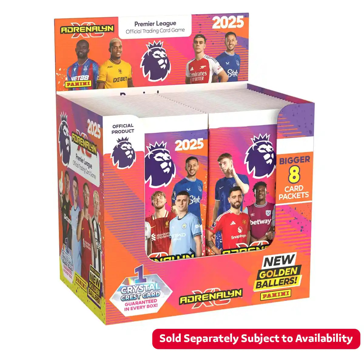 Panini Premier League 2024/25 Adrenalyn XL Trading Cards, 24-Pack Box, Golden Ballers, Limited Edition, Parallel Cards, Collectible Football Cards