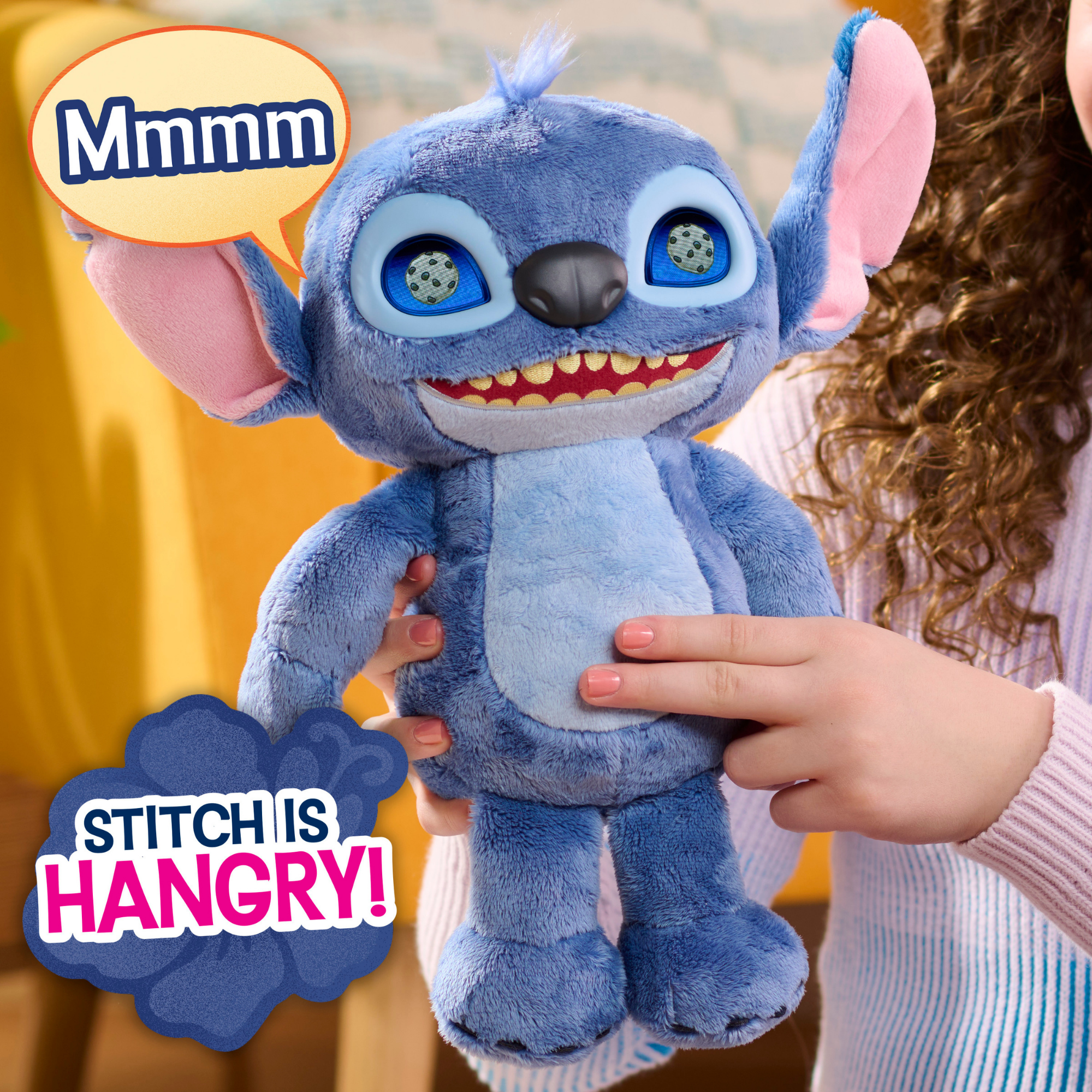 Disney Lilo & Stitch 14 Inch (35 cm) Interactive Plush with 50+ Sounds & Phrases, Soft and Cuddly Huggable Stuffed Alien Animal Kids Toy, Officially Licensed By Just Play, for Boys and Girls 2 Y+