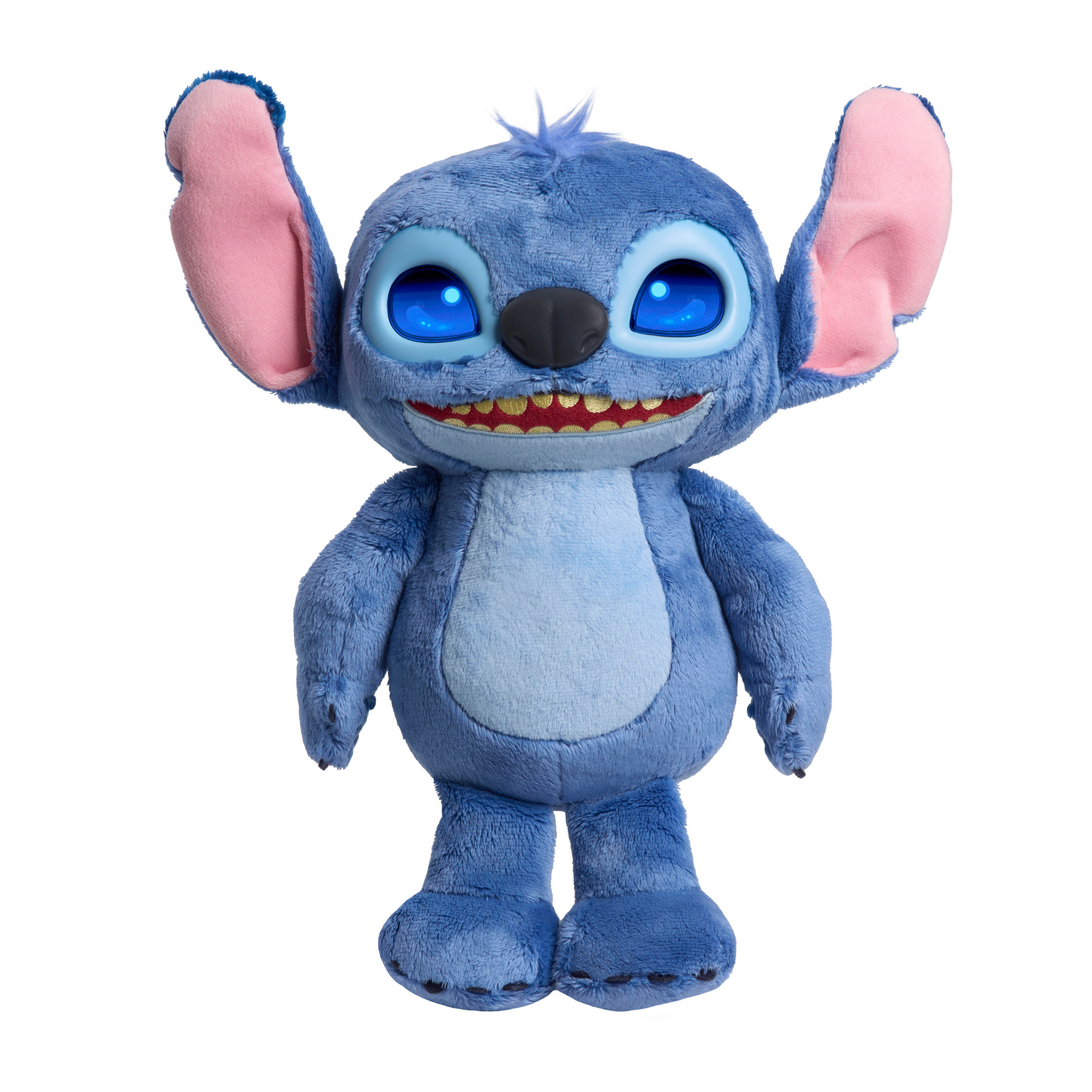 Disney Lilo & Stitch 14 Inch (35 cm) Interactive Plush with 50+ Sounds & Phrases, Soft and Cuddly Huggable Stuffed Alien Animal Kids Toy, Officially Licensed By Just Play, for Boys and Girls 2 Y+