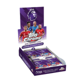 2026 Topps Chrome Premier League Hobby Box Football Trading Cards, 20 Packs, 4 Cards Each, 1 Guaranteed Autograph + Exclusive Prism Parallels, Official EPL Collectible