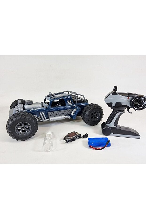 Crazon 1:10 4WD High Speed RC Car with Smoke Effect, 2.4GHz Remote Control, Rechargeable Battery, 6+