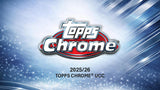 Topps Chrome UEFA Club Competitions 2025/26 Mega Box Football Trading Cards, Official UEFA Soccer Card Collection with Exclusive Mega Box Parallels, Refractors, Inserts & Autograph Chase Cards