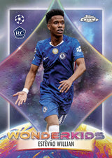 Topps Chrome UEFA Club Competitions 2025/26 Mega Box Football Trading Cards, Official UEFA Soccer Card Collection with Exclusive Mega Box Parallels, Refractors, Inserts & Autograph Chase Cards