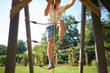 Plum® Siamang Wooden Playcentre, Swing and Slide Set, FSC® Certified Climbing Frame with Sandpit & Sunshade, Outdoor Play Set, Ages 3+