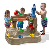 Step2 Pump & Splash Discovery Pond, Indoor and Outdoor Water Table and Sensory Playset Rain Shower Wall, 10 Piece Accessories Set, Backyard Activity Centre,  Suitable for Boys and Girls Aged 2+