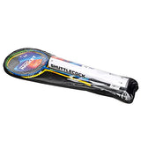 Supreme Iron Alloy Badminton Racket Combo Set 2 Pcs Rackets With 12 Pcs Shuttlecock