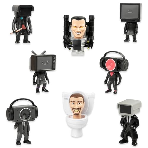 SKIBIDI Toilet Mystery Figure Collector Series, Collectible Figures, Officially Licensed Toilet Merch.