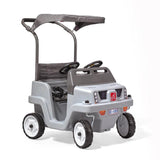 Step2 Side-By-Side SUV, Dual Seater Kids Push Car with Canopy, Easy to Store Ride On Toy with Seatbelt, Horn and Under Seat Storage, Suitable for Children both Boys and Girls Aged 18m and Above, Gray