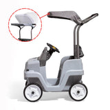 Step2 Side-By-Side SUV, Dual Seater Kids Push Car with Canopy, Easy to Store Ride On Toy with Seatbelt, Horn and Under Seat Storage, Suitable for Children both Boys and Girls Aged 18m and Above, Gray