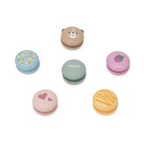 PolarB Wooden Macarons Play Set, 6-Piece Pretend Food Toy for Kids, Safe, Colorful and Imaginative Role Play for Toddlers and Preschoolers Ages 2 and Up
