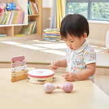 PolarB Fox Wooden Music Set for Toddlers, Includes Tambourine, Maracas and Xylophone, Musical Instrument Toy Kit for Early Learning and Creative Play, 18 Months and Up