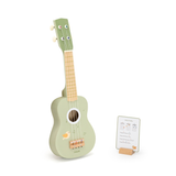 PolarB Wooden Ukulele for Kids, Green Toy Instrument with Sheet Music, Musical Learning Toy for Toddlers Ages 3 and Up