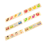 Viga Vehicles, 4 Piece Knob Puzzle, Montessori Wooden Toy, Develops Sensory, Cognitive & Fine Motor Skills, Non-Toxic & Eco-friendly Kids Educational Toy, Suitable for Boys and Girls Aged 12M+