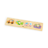 Viga Set of 12, 4 Piece Knob Puzzle, Montessori Wooden Toy, Develops Sensory, Cognitive & Fine Motor Skills, Non-Toxic & Eco-friendly Kids Educational Toy, Suitable for Boys and Girls Aged 12M+