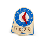 Viga Montessori Learning Clock, Wooden Time Teaching Toy with Movable Hands & Cards, Builds Logic & Fine Motor Skills, Eco-Friendly & Non-Toxic Educational Toy, for Boys & Girls Ages 3+