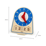 Viga Montessori Learning Clock, Wooden Time Teaching Toy with Movable Hands & Cards, Builds Logic & Fine Motor Skills, Eco-Friendly & Non-Toxic Educational Toy, for Boys & Girls Ages 3+