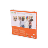 Viga Spinning Points Wall Toy, Montessori Wooden Bear Panel with Rotating Discs, Builds Color Recognition & Logic, Eco-Friendly & Non-Toxic Educational Toy, for Boys & Girls Ages 18M+