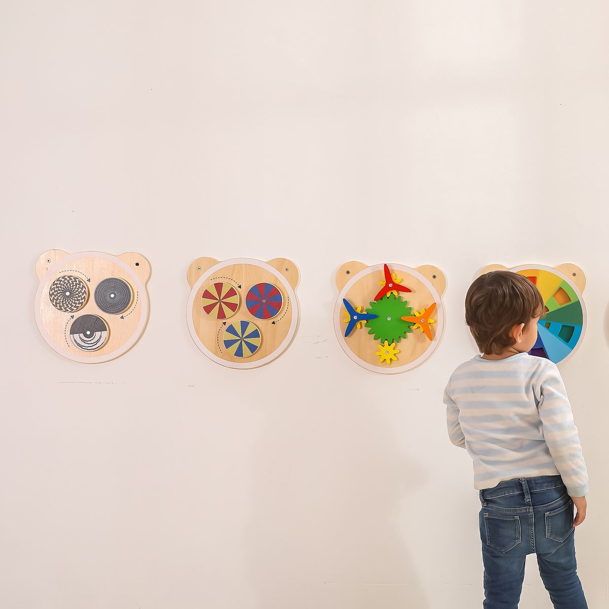 Viga Mixing Colors Wall Toy, Montessori Wooden Color Blending Panel with Rotating Discs, Builds Visual Perception & Coordination, Eco-Friendly & Non-Toxic Toy, for Boys & Girls Ages 18M+