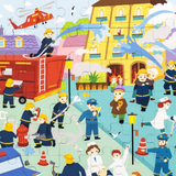 Viga Fire Fighting, 48 Piece Jigsaw Puzzle, Montessori Wooden Toy, Develops Sensory, Cognitive & Fine Motor Skills, Non-Toxic & Eco-friendly Kids Educational Toy, Suitable for Boys and Girls Aged 3Y+