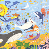 Viga Sea Life, 48 Piece Jigsaw Puzzle, Montessori Wooden Toy, Develops Sensory, Cognitive & Fine Motor Skills, Non-Toxic & Eco-friendly Kids Educational Toy, Suitable for Boys and Girls Aged 3Y+