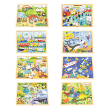 Viga Zoo, 48 Piece Jigsaw Puzzle, Montessori Wooden Toy, Develops Sensory, Cognitive & Fine Motor Skills, Non-Toxic & Eco-friendly Kids Educational Toy, Suitable for Boys and Girls Aged 3Y+