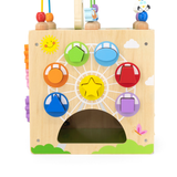 Viga 5-in-1 Activity Toy Box, Montessori Wooden Multi-Activity Play Center, Develops Motor Skills, Logic & Creativity, Eco-Friendly & Non-Toxic Educational Toy, for Boys & Girls Ages 18M+