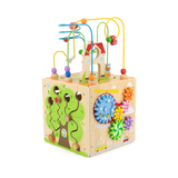 Viga 5-in-1 Activity Toy Box, Montessori Wooden Multi-Activity Play Center, Develops Motor Skills, Logic & Creativity, Eco-Friendly & Non-Toxic Educational Toy, for Boys & Girls Ages 18M+