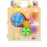 Viga 5-in-1 Activity Toy Box, Montessori Wooden Multi-Activity Play Center, Develops Motor Skills, Logic & Creativity, Eco-Friendly & Non-Toxic Educational Toy, for Boys & Girls Ages 18M+