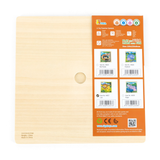 Viga Lion, 9 Piece Jigsaw Puzzle, Montessori Wooden Toy, Develops Sensory, Cognitive & Fine Motor Skills, Non-Toxic & Eco-friendly Kids Educational Toy, Suitable for Boys and Girls Aged 18M+