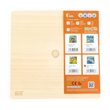 Viga Hippo, 9 Piece Jigsaw Puzzle, Montessori Wooden Toy, Develops Sensory, Cognitive & Fine Motor Skills, Non-Toxic & Eco-friendly Kids Educational Toy, Suitable for Boys and Girls Aged 18M+