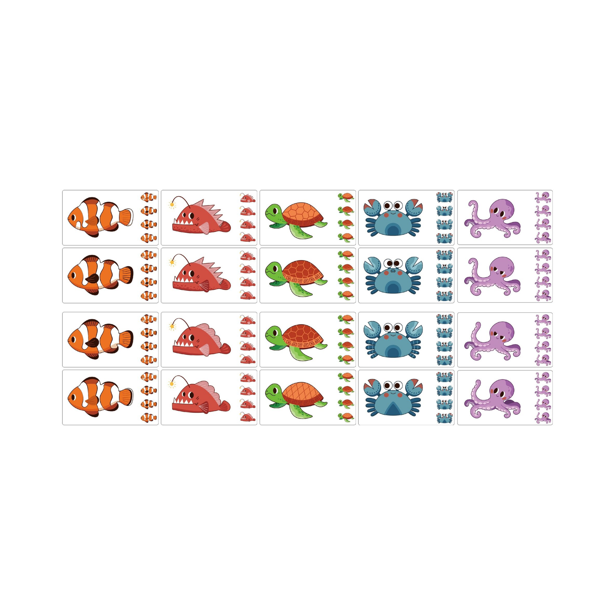 Viga Sea Secrets, Mix & Match, 10 Piece Knob Puzzle, Montessori Wooden Toy, Develops Sensory, Cognitive & Fine Motor Skills, Non-Toxic & Eco-friendly Kids Educational Toy, Suitable for Children 3Y+