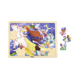 Viga Fairy Tale, 24 Piece Jigsaw Puzzle, Montessori Wooden Toy, Develops Sensory, Cognitive & Fine Motor Skills, Non-Toxic & Eco-friendly Kids Educational Toy, Suitable for Boys and Girls Aged 2Y+