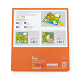 Viga Farm, 5 Piece Block Puzzle, Montessori Wooden Toy, Develops Sensory, Cognitive & Fine Motor Skills, Non-Toxic & Eco-friendly Kids Educational Toy, Suitable for Boys and Girls Aged 18M+