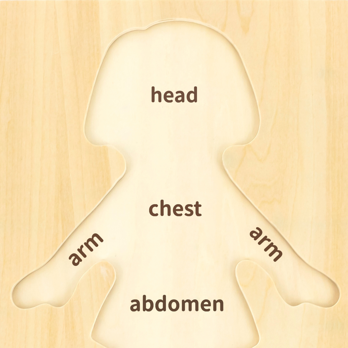 Viga Girls Body, 7 Piece Knob Puzzle, Montessori Wooden Toy, Develops Sensory, Cognitive & Fine Motor Skills, Non-Toxic & Eco-friendly Kids Educational Toy, Suitable for Boys and Girls Aged 18M+