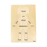 Viga Girls Body, 12 Piece Knob Puzzle, Montessori Wooden Toy, Develops Sensory, Cognitive & Fine Motor Skills, Non-Toxic & Eco-friendly Kids Educational Toy, Suitable for Boys and Girls Aged 18M+