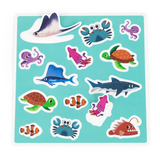 Viga Catching Fishes, 26 Piece Magnetic Puzzle, Montessori Wooden Toy, Develops Sensory, Cognitive & Fine Motor Skills, Non-Toxic & Eco-friendly Kids Educational Toy, Suitable for Children Aged 18M+