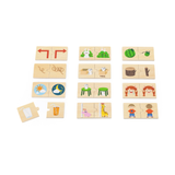 Viga Opposites, 24 Piece Mix & Match Puzzle, Montessori Wooden Toy, Develops Sensory, Cognitive & Fine Motor Skills, Non-Toxic & Eco-friendly Kids Educational Toy, Suitable for Children Aged 18M+